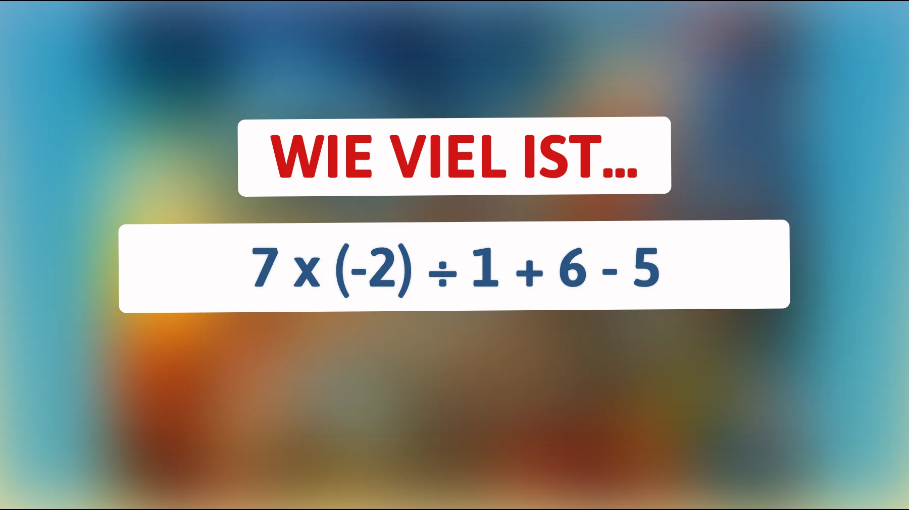 Diese mathematische Herausforderung kann nur ein Genie knacken: Schaffst du es, die richtige Antwort zu finden?"